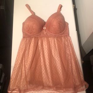 Pink babydoll slip (1x)